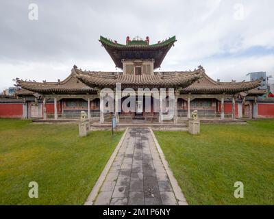 Ulaanbaatar, Mongolei - September 2022 - im Winterpalast von Kaiser Bogd Khan. Spektakuläres Museum in der Hauptstadt der Mongolei. Stockfoto