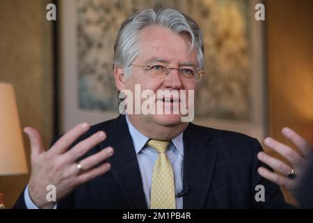 Joerg Wuttke, Präsident der Handelskammer der Europäischen Union in China, wird am Donnerstag, den 20. Januar 2022 in Peking, China, vorgestellt. Januar 22 SCMP/Simon Song Stockfoto