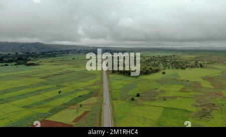 Besuchen Sie Plateau State, Nigeria in Afrika. Heimat des Friedens und Tourismus im Herzen Nigerias gelegen, mit wunderschöner Landschaft und kaltem Wetter. Stockfoto