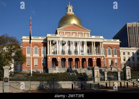 Massachusetts State House, Beacon Hill, Boston, Massachusetts, USA Stockfoto