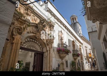 Palazzo Morelli, Locorotondo, Apulien, Italien, Europa Stockfoto