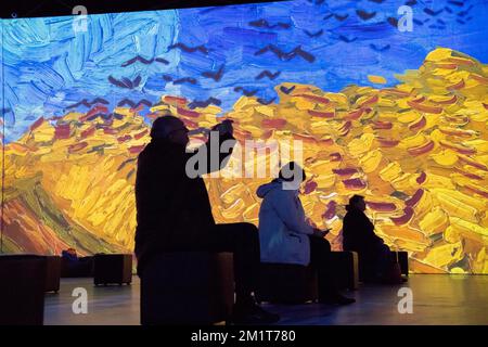 Danzig, Polen. 13.. Dezember 2022 Media Day auf DER VAN GOGH Multi-Sensory Exhibition © Wojciech Strozyk / Alamy Live News Stockfoto