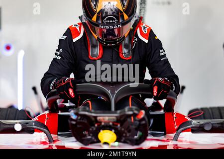 NATO Norman (FRA), Nissan Formula E Team, Spark-Nissan, Nissan e-4ORCE 04, Portrait während der ABB FIA Formula E Valencia Testing 2022 auf dem Circuit Ricardo Tormo vom 13. Bis 16. Dezember 2022 in Cheste, Spanien – Foto Joao Filipe/DPPI Stockfoto