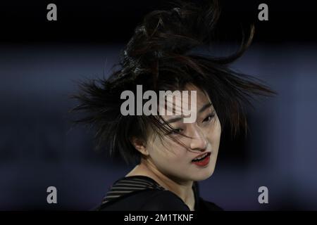 Turin, Italien, 11.. Dezember 2022. Kaori Sakamoto aus Japan tritt während des Ausstellungsprogramms im Palavela in Turin auf. Foto: 11.. Dezember 2022. Der Bildausdruck sollte lauten: Jonathan Moscrop/Sportimage Stockfoto