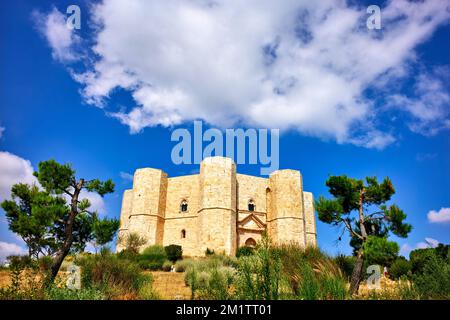 Apulien Apulien Italien. Castel del Monte Stockfoto