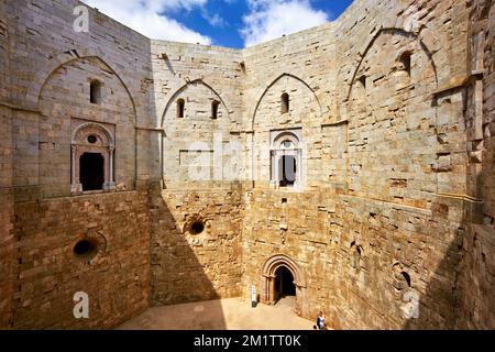 Apulien Apulien Italien. Castel del Monte Stockfoto