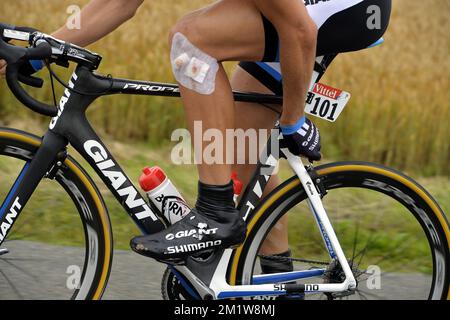 Deutscher Marcel Kittel von Team Giant-Shimano, dargestellt in Aktion während der 6. Etappe der 101.. Ausgabe des Radrennens Tour de France, 194 km von Arras nach Reims, am Donnerstag, den 10. Juli 2014. Stockfoto