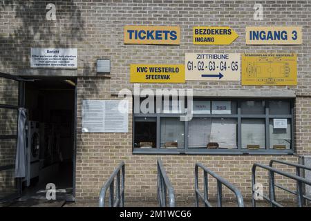 Illustrationsbild, aufgenommen während des Fotoshooting der Saison 2014-2015 der belgischen First League-Fußballmannschaft KVC Westerlo, Donnerstag, 17. Juli 2014 in Westerlo. Stockfoto