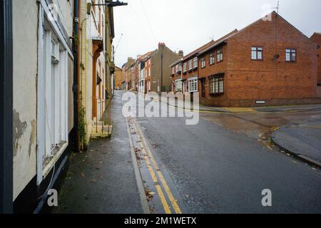 Blick auf die St. Sepulchre Straße in der Altstadt von Scarborough Stockfoto