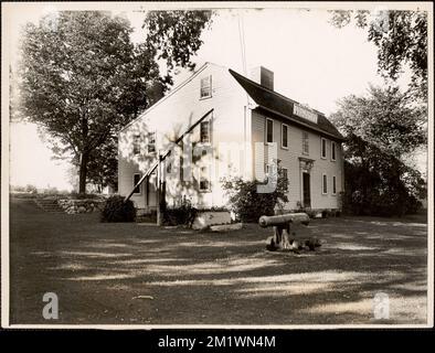 Geburtsort von Benjamin Thompson, Count Rumford, Elm Street, Woburn, Mass. Häuser, Geburtsorte, Rumford, Benjamin, Graf von, 1753-1814. Leon Abdalian Kollektion Stockfoto