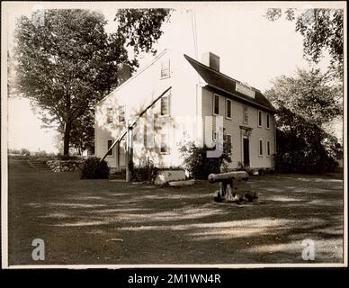 Geburtsort von Benjamin Thompson, Count Rumford, Elm Street, Woburn, Mass. Häuser, Geburtsorte, Rumford, Benjamin, Graf von, 1753-1814. Leon Abdalian Kollektion Stockfoto