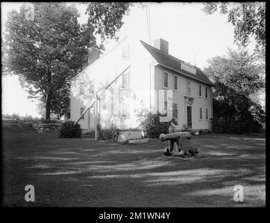 Geburtsort von Benjamin Thompson, Count Rumford, Elm Street, Woburn, Mass. Häuser, Geburtsorte, Rumford, Benjamin, Graf von, 1753-1814. Leon Abdalian Kollektion Stockfoto