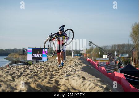 Sanne kann nicht im Soudal Classic in Niel übernachten Stockfoto