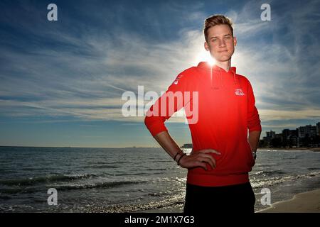 20141211 Uhr - BENICASSIM, SPANIEN: Belgischer Tim Wellens von Lotto - Belisol, Foto am dritten Tag des Wintertrainingslagers der Radmannschaft Lotto-Belisol in Benicassim, Spanien, Donnerstag, 11. Dezember 2014. BELGA FOTO DAVID STOCKMAN Stockfoto