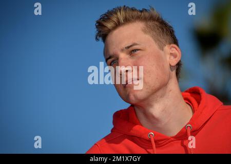 20141211 Uhr - BENICASSIM, SPANIEN: Belgischer Tim Wellens von Lotto - Belisol, Foto am dritten Tag des Wintertrainingslagers der Radmannschaft Lotto-Belisol in Benicassim, Spanien, Donnerstag, 11. Dezember 2014. BELGA FOTO DAVID STOCKMAN Stockfoto