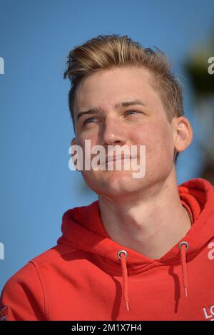 20141211 Uhr - BENICASSIM, SPANIEN: Belgischer Tim Wellens von Lotto - Belisol, Foto am dritten Tag des Wintertrainingslagers der Radmannschaft Lotto-Belisol in Benicassim, Spanien, Donnerstag, 11. Dezember 2014. BELGA FOTO DAVID STOCKMAN Stockfoto