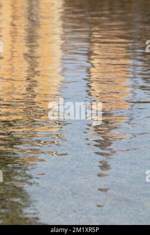 Reflexionen auf dem Wasser Stockfoto