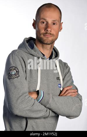 20150526 Uhr – BORNEM, BELGIEN: Belgischer Tom Boonen vom Team Ettix – Kurzanleitung, dargestellt bei der Präsentation der Teams für das Radrennen Baloise Belgium Tour, Dienstag, den 26. Mai 2015 in Bornem. BELGA FOTO DAVID STOCKMAN Stockfoto