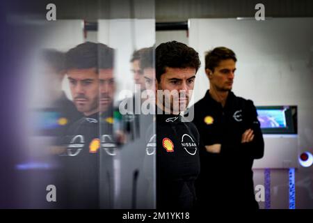 NATO Norman (FRA), Nissan Formula E Team, Spark-Nissan, Nissan e-4ORCE 04, Portrait während der ABB FIA Formula E Valencia Testing 2022 auf dem Circuit Ricardo Tormo vom 13. Bis 16. Dezember 2022 in Cheste, Spanien – Photo Paulo Maria/DPPI Stockfoto