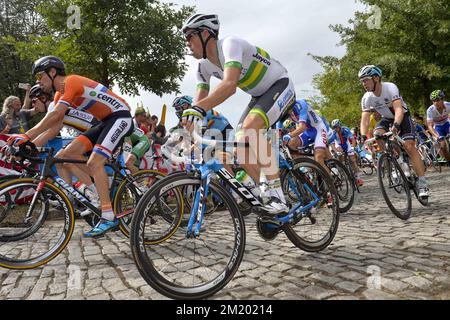 20150927 – RICHMOND, VEREINIGTE STAATEN: Australische Mathew Hayman von Orica GreenEDGE, die während des Rennens der Men Elite bei der UCI Road World Cycling Championships in Richmond, Virginia, USA, am Sonntag, den 27. September 2015 aufgenommen wurde. Stockfoto