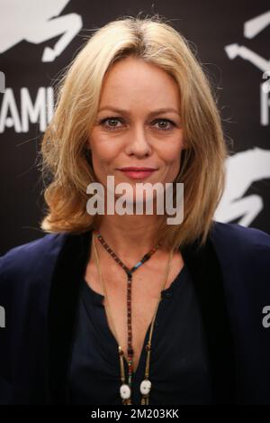 Die Schauspielerin Vanessa Paradis wurde bei der Vorstellung des Films „La fille sur le pont“ auf der 30.. Ausgabe des FIFF Festival Internationale du Film Francophone de Namur in Namur gezeigt Stockfoto