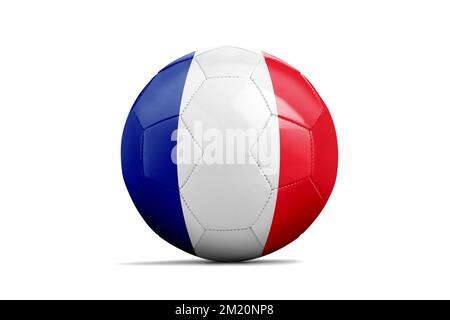 Fußbälle mit Team-Flaggen, Fußball EM 2016. Gruppe A, Frankreich Stockfoto