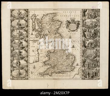 Britannia prout divisa Suit temporibus Anglo-Saxonum praesertim durante illorum heptarchia , Großbritannien, Karten, frühe Arbeiten zu 1800 Norman B. Leventhal Map Center Collection Stockfoto