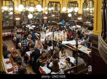 Le Bouillon Chartier 'Chez Chartier' ist ein bekanntes Restaurant in Paris, das 1896 eröffnet wurde Stockfoto