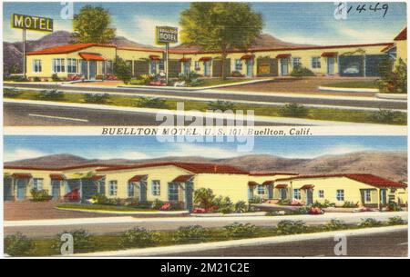 Buellton Motel, U. S. 101, Buellton, Kalifornien , Motels, Tichnor Brothers Collection, Postkarten der Vereinigten Staaten Stockfoto