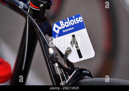 Abbildung, aufgenommen in der zweiten Phase des Radrennen Baloise Belgium Tour, 177,3km von Buggenhout nach Knokke-Heist, am Donnerstag, den 26. Mai 2016. Stockfoto