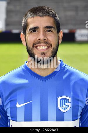 Genks Alejandro Pozuelo wurde während des Fotoshooting der Saison 2016-2017 der belgischen ersten Fußballliga-Mannschaft KRC Genk am Montag, den 11. Juli 2016 in Genk gezeigt. Stockfoto