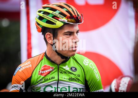 Belgischer Wout van Aert von Crelan-Vastgoedservice, Foto vor der ersten Etappe des Radrennens Tour De Wallonie, 178,3 km von Charleroi nach Mettet, am Samstag, den 23. Juli 2016. Stockfoto