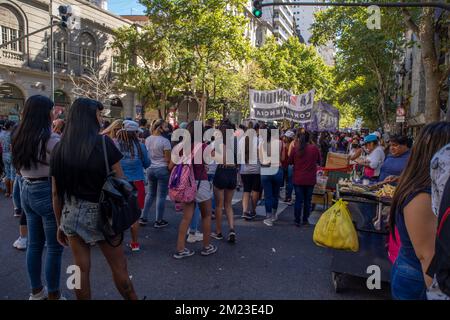 Legalisierung der Abtreibung in Argentinien: Soziale Bewegungen und Mehrparteienkoalitionen. Ciudad Autonoma De Buenos Aires Stockfoto