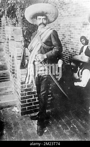 Emiliano Zapata Salazar (1879-1919), mexikanischer Revolutionär. Emiliano Zapata Salazar (1879-1919), Führer der mexikanischen Revolution Stockfoto