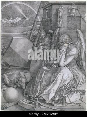 Melencolia I (1514), Gravur von Albrecht Dürer Stockfoto