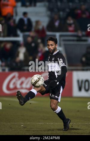 Eupen's Jeffren Issac Suarez Bermudez pictured during the Jupiler Pro League match between KAS Eupen and Standard de Liege, in Eupen, Thursday 26 January 2017, on day 23 of the Belgian soccer championship. BELGA PHOTO NICOLAS LAMBERT Stock Photo