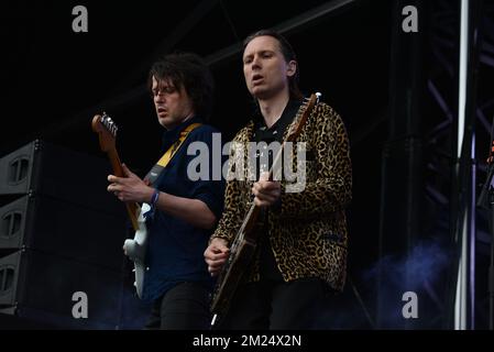 Gouverneursball - Franz Ferdinand im Konzert Stockfoto