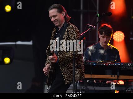 Gouverneursball - Franz Ferdinand im Konzert Stockfoto