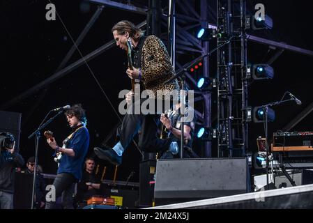 Gouverneursball - Franz Ferdinand im Konzert Stockfoto