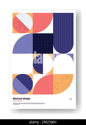 Abstraktes geometrisches Poster Stock Vektor