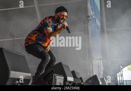 Governors Ball - Flugeinrichtungen in Konzert Stockfoto