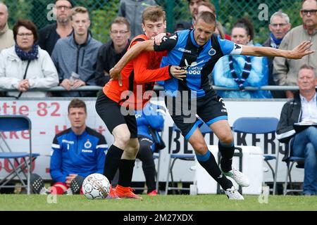 Timmy Simons des Clubs in Aktion während eines freundlichen Fußballspiels zwischen Westkapelle und Club Brügge in Westkapelle, Samstag, den 24. Juni 2017, dem ersten freundlichen Spiel des Jupiler Pro League Teams Club Brügge. BELGA FOTO BRUNO FAHY Stockfoto