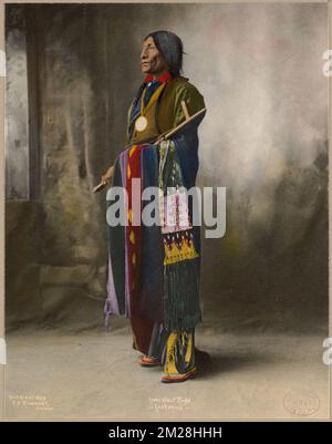 Chief Wolf Robe, Cheyenne , Indians of North America, Cheyenne Indians, Trans-Mississippi und International Exposition 1898 : Omaha, Neb.. Fotos des amerikanischen Westens Stockfoto