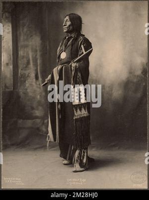 Chief Wolf Robe, Cheyenne , Indians of North America, Cheyenne Indians, Trans-Mississippi und International Exposition 1898 : Omaha, Neb.. Fotos des amerikanischen Westens Stockfoto