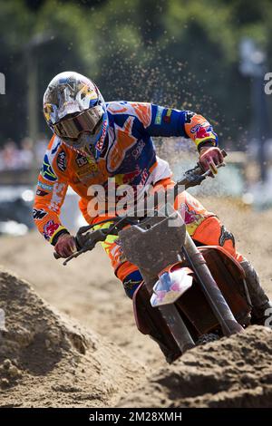 Dutch Jeffrey Herlings wurde während des Motocross MXGP Belgiens Grand Prix am Sonntag, den 06. August 2017 in Lommel fotografiert. BELGA FOTO KRISTOF VAN ACCOM Stockfoto