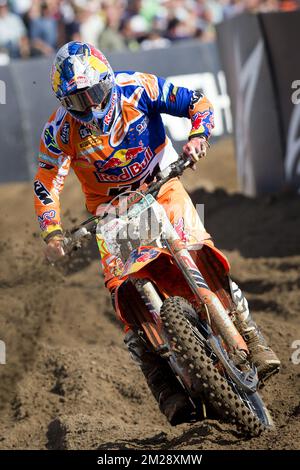 Dutch Jeffrey Herlings wurde während des Motocross MXGP Belgiens Grand Prix am Sonntag, den 06. August 2017 in Lommel fotografiert. BELGA FOTO KRISTOF VAN ACCOM Stockfoto