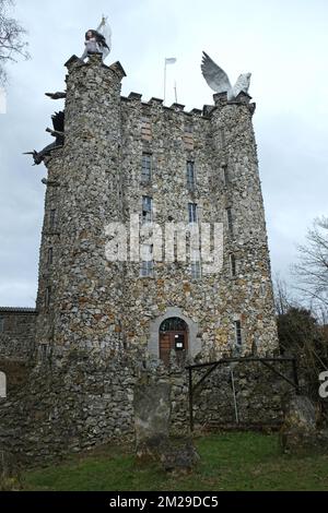 Eben Ezer | Eben Ezer - La Tour construite par Robert Garcet à ében-Emael (Gemeinde Bassenge), au nord de Liège. 21/03/2015 Stockfoto