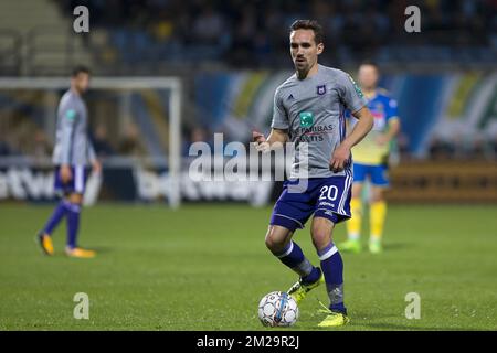 Anderlecht's Sven Kums während eines Endspiels des Croky Cup 1/16 zwischen Westerlo (1B) und RSC Anderlecht in Westerlo, Mittwoch, den 20. September 2017. BELGA FOTO KRISTOF VAN ACCOM Stockfoto