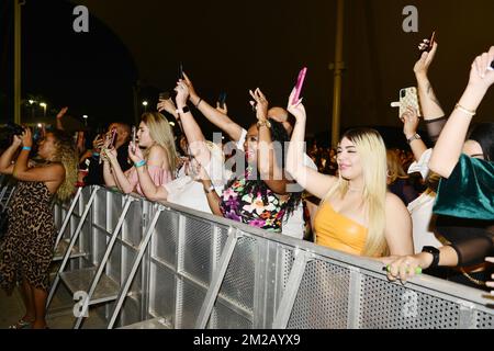 Miramar, USA. 10.. Dezember 2022. MIRAMAR, Florida - 10. DEZEMBER: Atmosphäre während des Navidad para Todos-Konzerts im Miramar Regional Park Amphitheater am 10. Dezember 2022 in Miramar, Florida. (Foto: JL/Sipa USA) Guthaben: SIPA USA/Alamy Live News Stockfoto