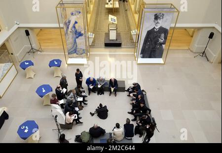 Gouverneur der Nationalbank (BNB-NBB) Jan Smets, Foto anlässlich der Eröffnung des Museums der Nationalbank Belgiens am Montag, den 15. Januar 2018, in Brüssel. BELGA FOTO ERIC LALMAND Stockfoto